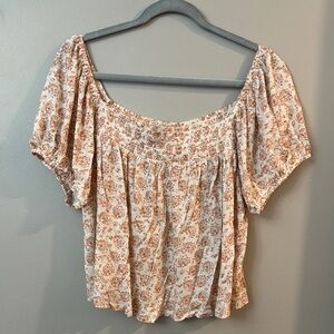 Lucky Brand Floral Print Top